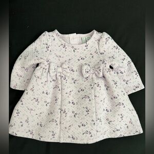 Janie and Jack lilac dress for baby 0-3 months.